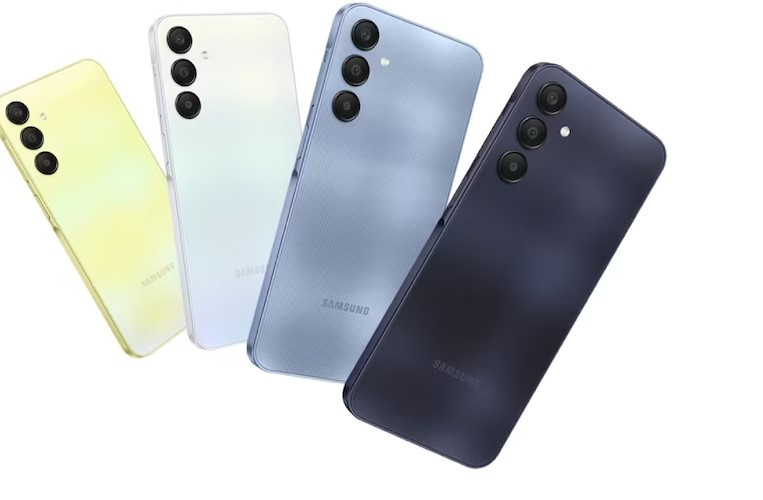 Trong khi đó, Samsung thiết kế mặt trước của Galaxy A25 5G là camera selfie 13 MP (f/2.2) đặt trong notch hình giọt nước mà không phải là đục lỗ.