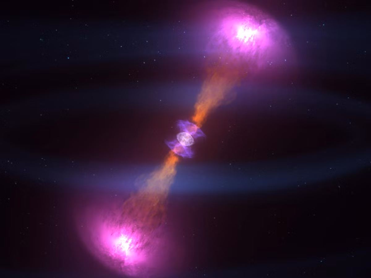 Do đó, các tia vật chất mà cặp "zombie kép" bắn ra đã 2 lần biến đổi để trở thành vàng, bạch kim, uranium... Đồng thời, quá trình này tạo ra ánh sáng rực rỡ cho các siêu tân tinh cũng như tín hiệu vô tuyến mạnh tới mức các nhà thiên văn ở Trái Đất có thể thu được.