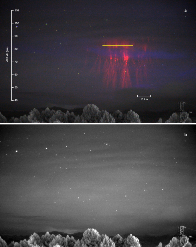 Đến tháng 6/2019, nhóm của chuyên gia María thực hiện một đợt quan sát quang phổ ở Castellgalí, nằm gần vùng ven biển phía đông bắc của Tây Ban Nha ở tỉnh Barcelona. Họ tiến hành đo quang phổ ở bước sóng mà con người có thể nhìn thấy, chủ yếu ở dải ánh sáng xanh lá cây. Qua đó, họ thu thập hơn 2.000 ảnh chụp và thước phim về TLE.