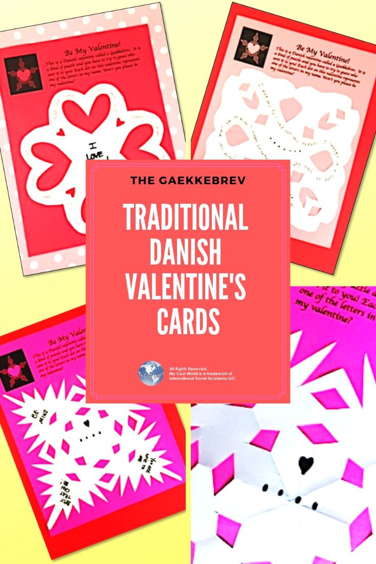Ngày Lễ Tình nhân được kỷ niệm ở Đan Mạch từ đầu những năm 1990. Trong ngày này, người ta thường tặng nhau những tấm thiệp Valentine. Ảnh: Pinterest.