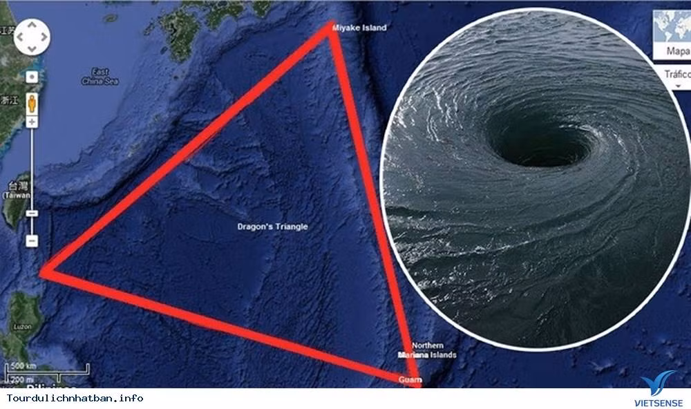 Tam giác Rồng hay Biển quỷ nằm cách bờ biển phía nam của thủ đô Tokyo, Nhật Bản 100km. Nó cũng được nhiều người gọi là Bermuda của Thái Bình Dương. Nơi đây luôn được xếp vào hàng top những khu vực có sóng điện từ mạnh nhất thế giới và gây ra những vụ mất tích và đắm tàu kinh hoàng nhất Nhật Bản.