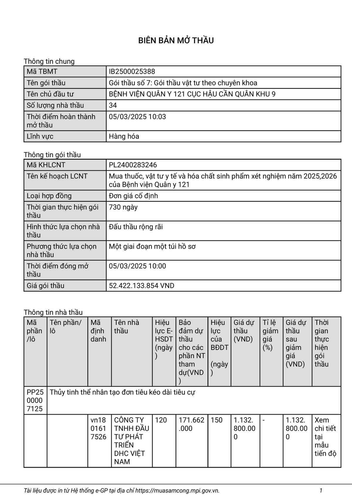 Nha thau nao se cung cap Phim X-Quang ky thuat so cho BV Quan y 121?