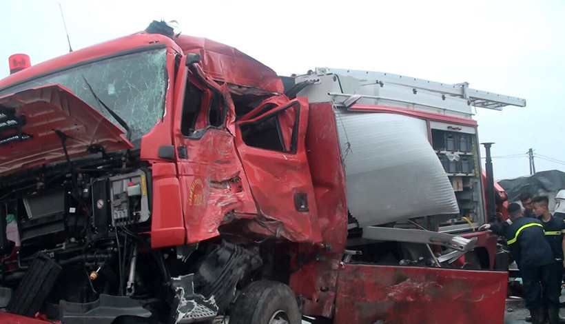 Hiện trường vụ tai nạn.