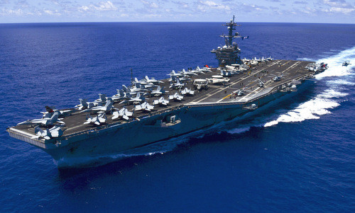 Tàu sân bay Mỹ USS Carl Vinson. Ảnh: US Navy.