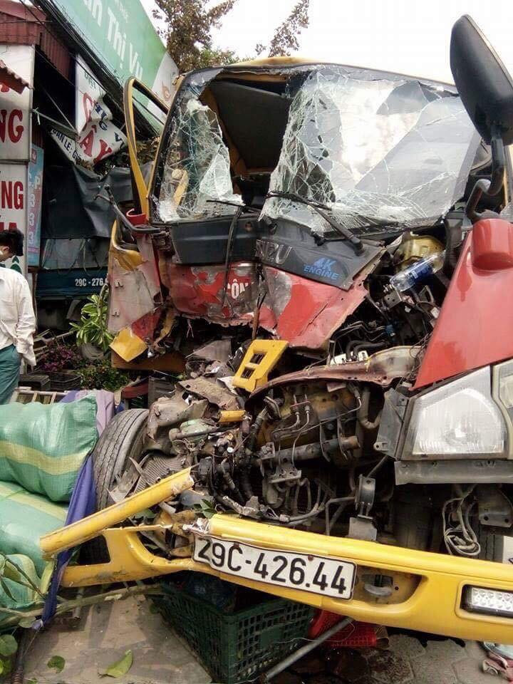 Hiện trường vụ tai nạn.