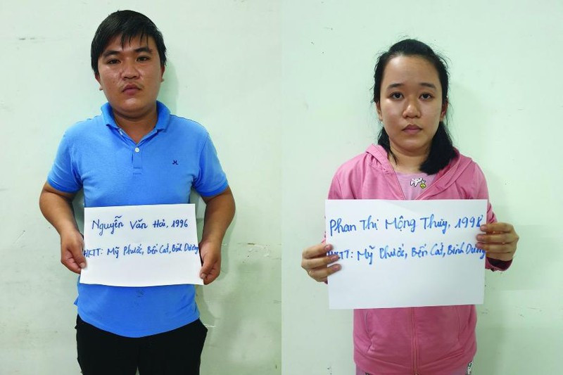  Hai vợ chồng ‘trộm’ gần 1 tỉ đồng qua sàn điện tử bị bắt giữ: Phòng Cảnh sát hình sự Công an tỉnh Bình Dương vừa bắt tạm giữ vợ chồng Nguyễn Văn Hải (25 tuổi) và Phan Thị Mộng Thùy (23 tuổi, cùng ngụ tại thị xã Bến Cát, Bình Dương) để điều tra hành vi sử dụng mạng máy tính, mạng viễn thông, phương tiện điện tử thực hiện hành vi chiếm đoạt tài sản.