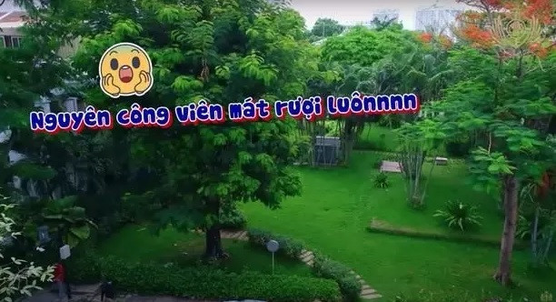 Trước đó, Minh Nhựa từng hé lộ căn nhà hướng ra cả một công viên xanh mướt.