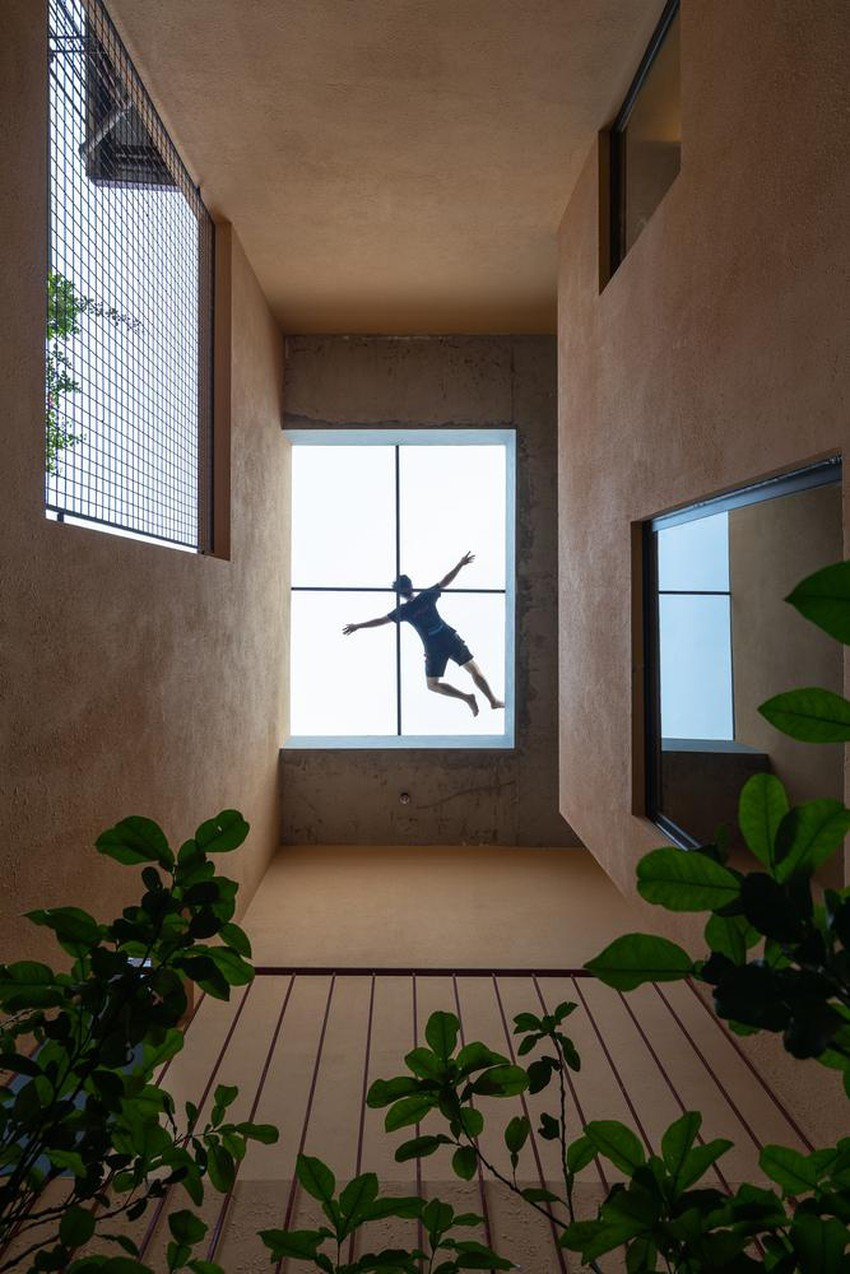 Khoảng trống thú vị tại khu vực giếng trời.