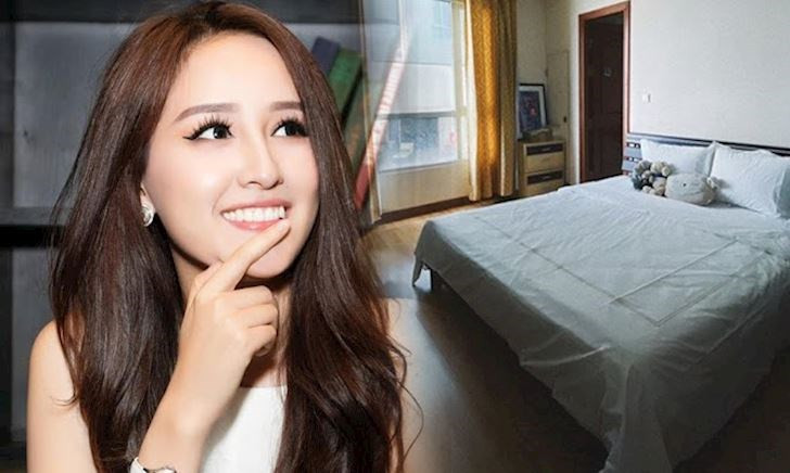 Không những vậy, người đẹp cho biết đã chi 100 triệu đồng chỉ để mua ga gối, chăn màn. Ảnh: Oxi