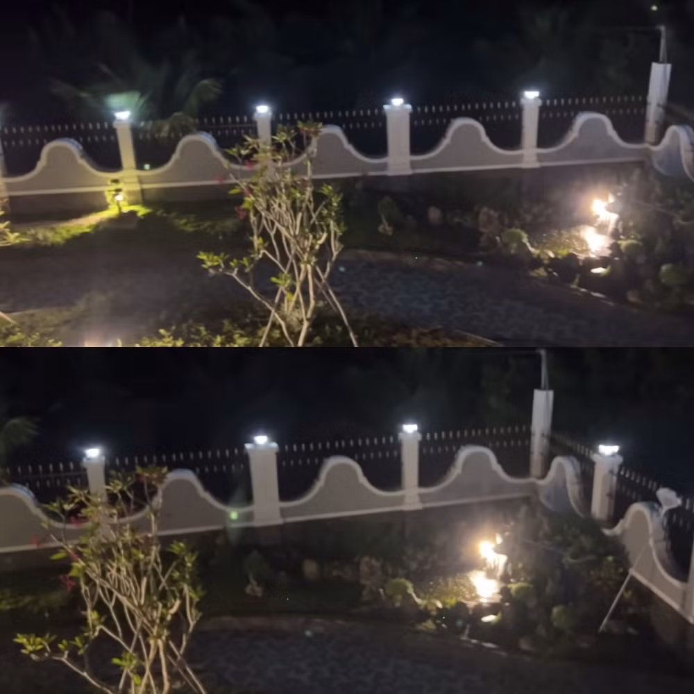 Hà Trí Quang còn tự tay trang trí cảnh quan xung quanh và thiết kế hồ cá trong biệt thự. Ảnh: YouTube Hồ Bích Trâm