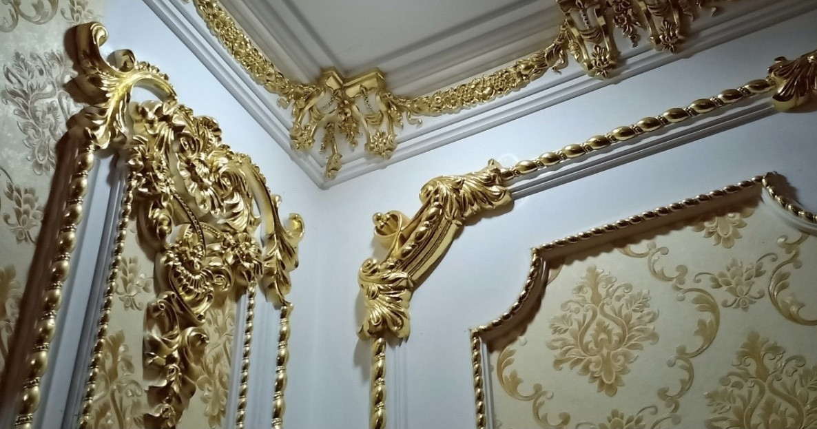 Biệt thự của đại gia Thiện Soi được cho là rộng hàng ngàn mét vuông, dát vàng 24K từ trong ra ngoài. Ảnh: VOV