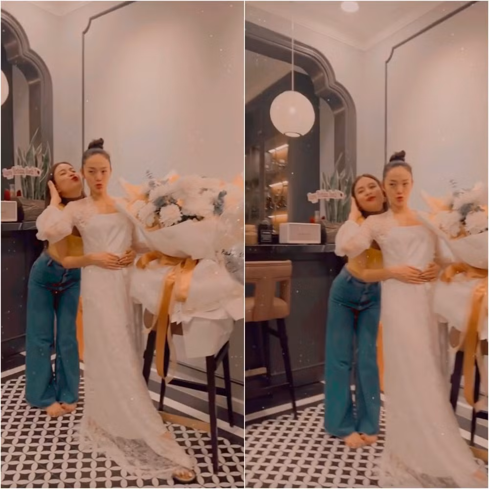 Không gian được trang trí hiện đại, bắt mắt, không quá cầu kỳ. Ảnh: Instagram Minh Hằng