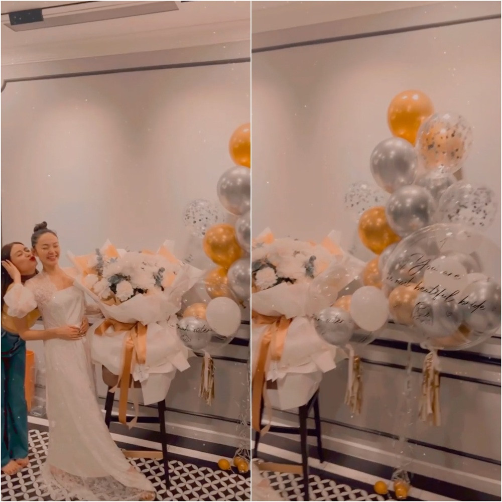 Sàn nhà được trang trí họa tiết khá ấn tượng. Ảnh: Instagram Minh Hằng