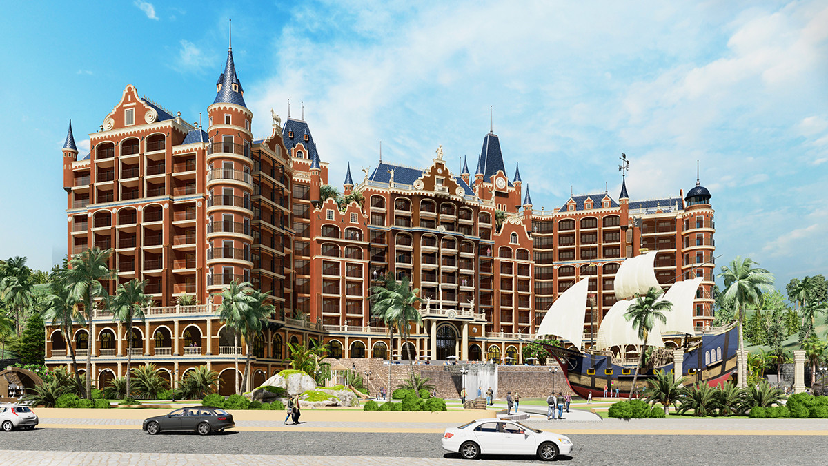 Khách sạn cao 10 tầng với 250 phòng và sắp khai trương cuối tháng 9 năm nay. Ảnh: Kda