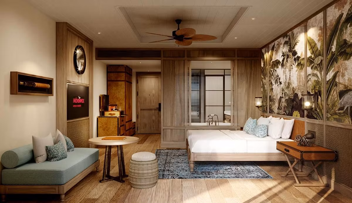 Phòng nghỉ hiện đại và ấm cúng. Ảnh: Novagroup