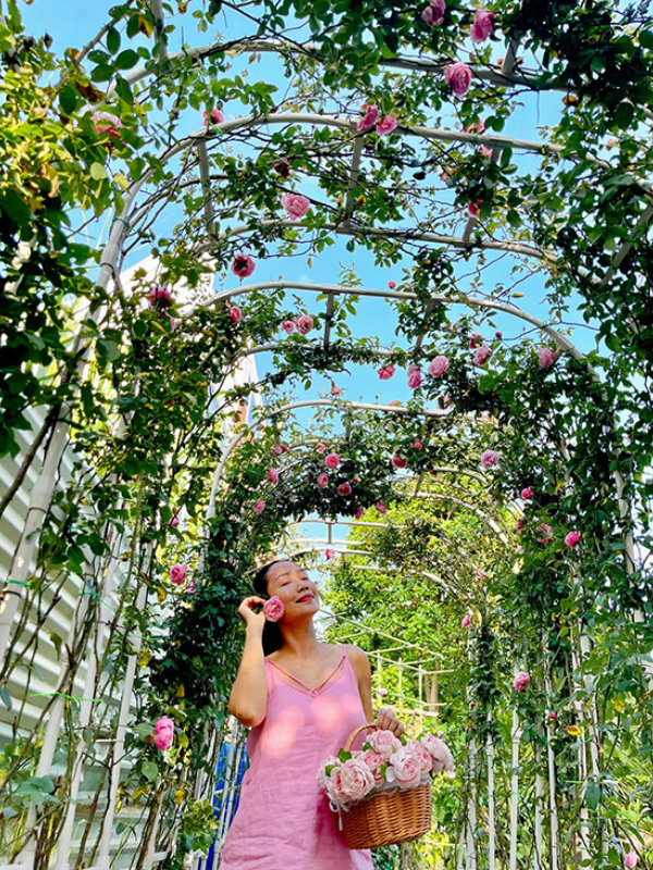Căn "biệt thự hoa hồng" của Ốc Thanh Vân khiến ai nấy đều ngưỡng mộ. Ảnh: FBNV