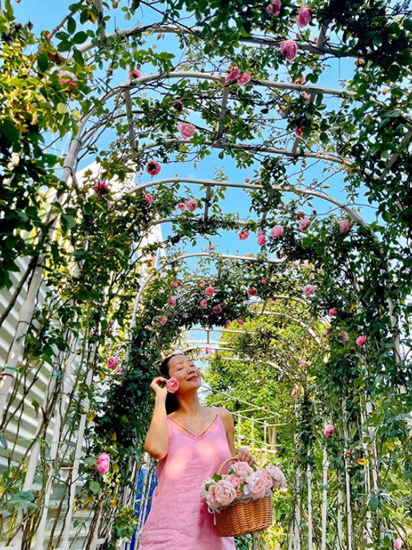 Căn "biệt thự hoa hồng" của Ốc Thanh Vân khiến ai nấy đều ngưỡng mộ. Ảnh: FBNV