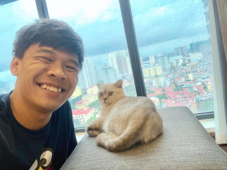 Từ căn hộ của Trung Ruồi có thể ngắm cảnh thành phố khá đẹp. Ảnh: FBNV