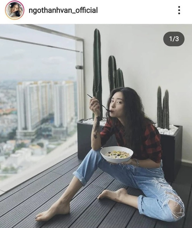 View ban công rộng rãi và thoáng mát. Ảnh: Instagram