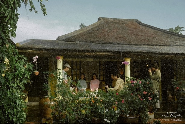 Căn nhà được lấy bối cảnh tại nhà vườn An Hiên - ngôi nhà vườn đẹp nhất xứ Huế. Ảnh: Tổ quốc.