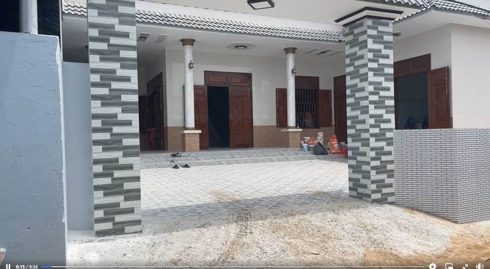 Do vừa hoàn thành nên ngôi nhà chưa sắm sửa vật dụng nhiều. Ảnh: FB Dụng Quang Nho