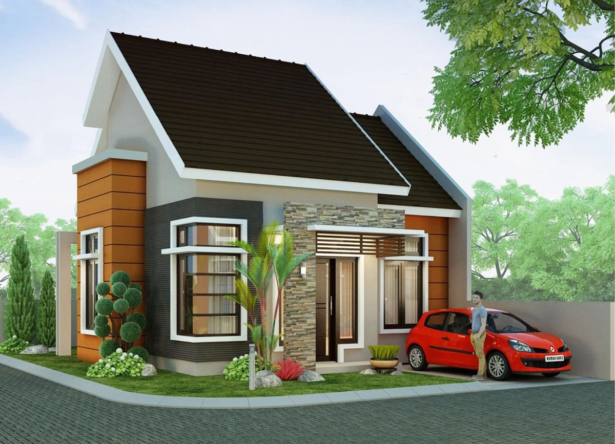 Căn nhà độc đáo bởi nước sơn mới mẻ, gạch ốp ấn tượng và sự kết hợp các tông màu trung tính một cách hài hòa. Ảnh: Wedo