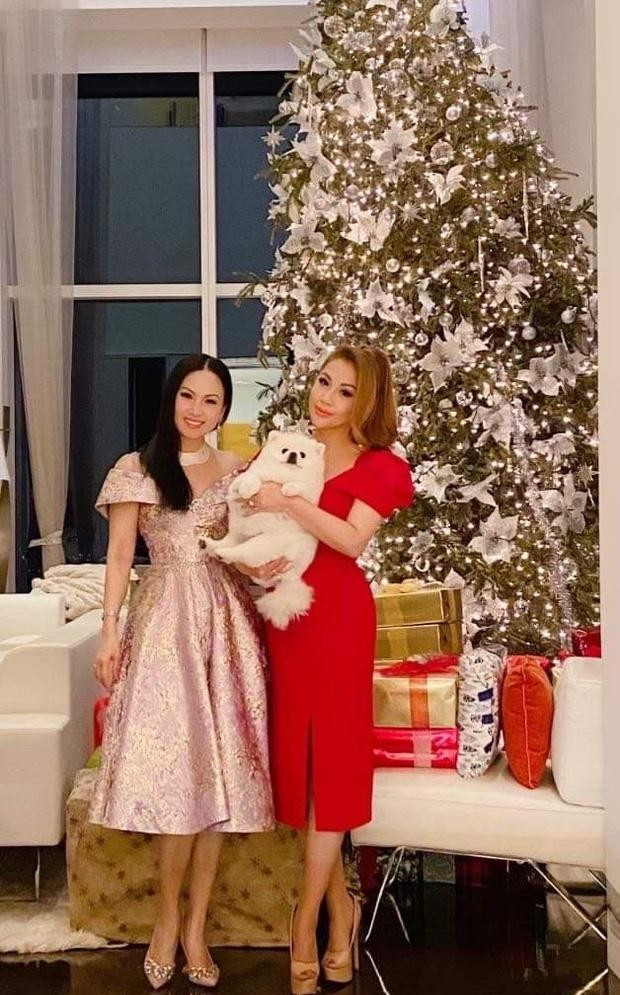 Dịp Giáng sinh năm ngoái, ca sĩ Minh Tuyết đến thăm nhà chị gái vô tình hé lộ căn penthouse rộng mênh mông của vợ chồng Hà Phương. Ảnh: FBNV