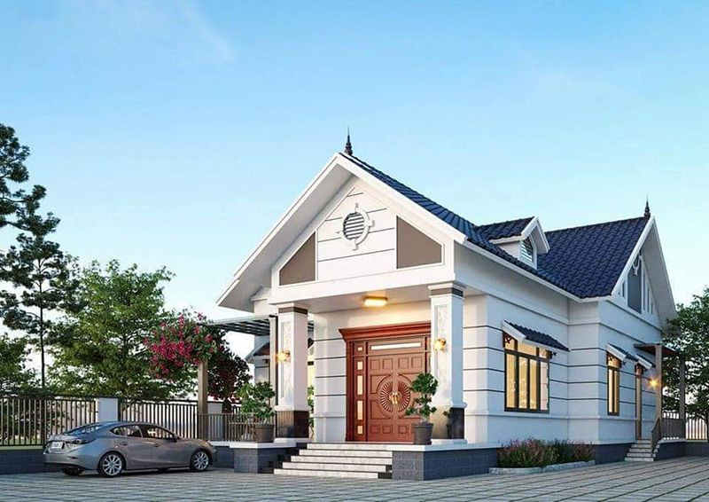 Kết hợp hai yếu tố truyền thống và hiện đại, biệt thự mái thái đang là kiến trúc được ưa chuộng nhất hiện nay. Ảnh: Wedo