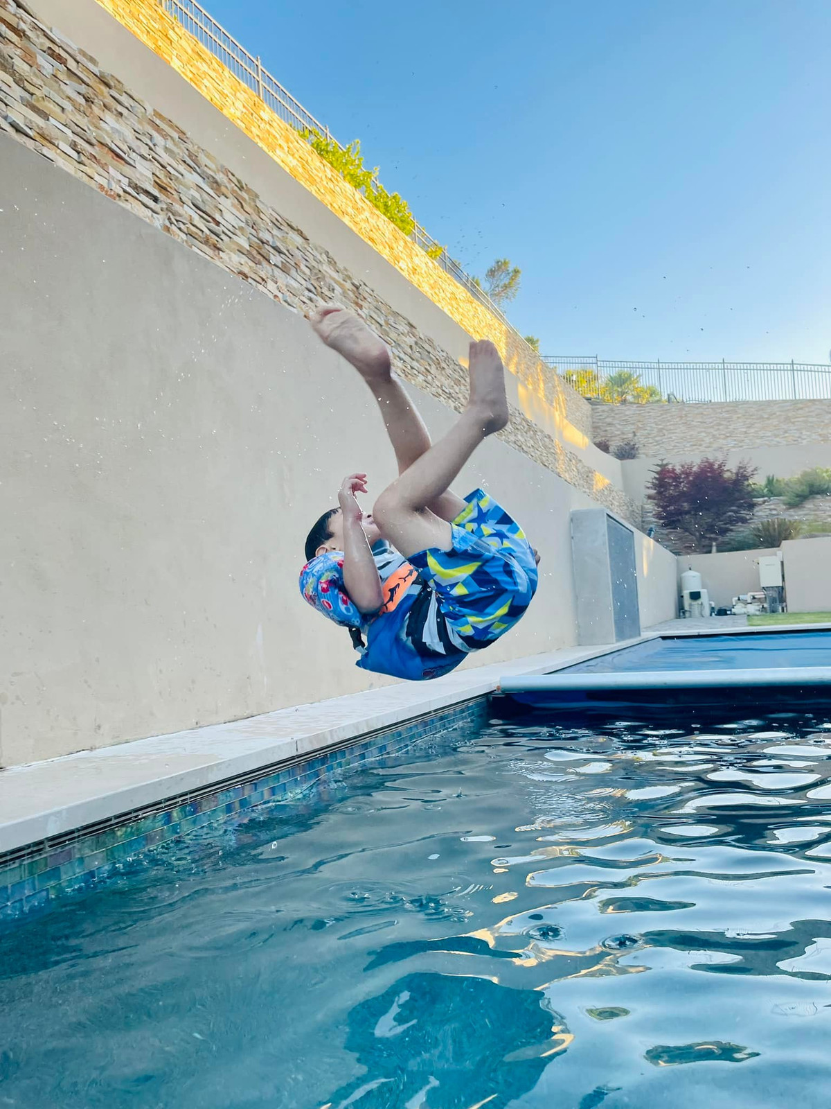 Đây là khu vực con trai Thủy Tiên tha hồ bơi lội cùng bạn bè.