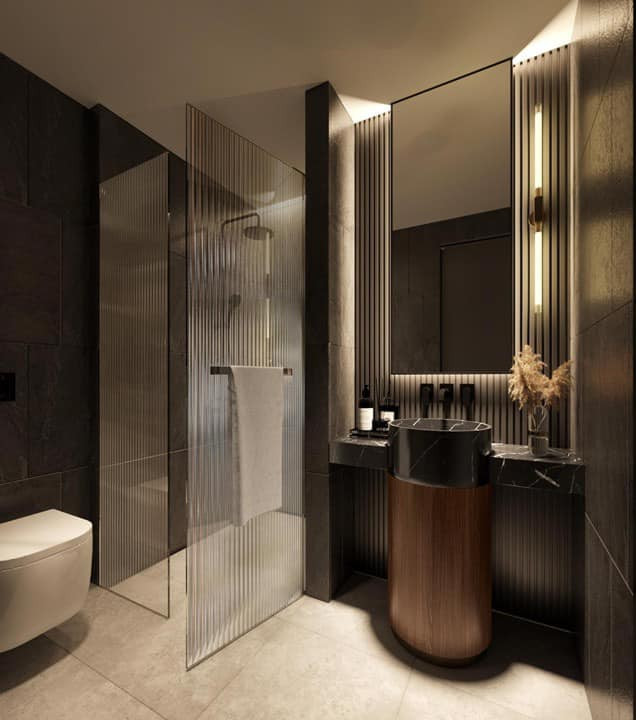 Phòng ăn với nội thất sang trọng như khách sạn cao cấp.