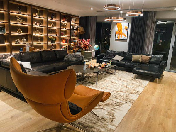 Toàn bộ nội thất đều là hàng nhập khẩu.