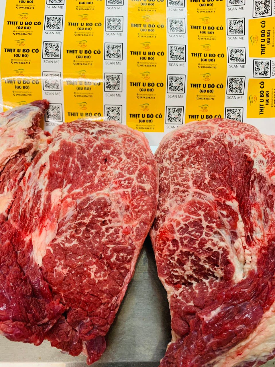 Phần thịt u hoa bò hiếm bởi khối lượng trong cơ thể của một con bò trưởng thành khá ít, chỉ có từ 2-4kg thịt. Do đó, để mua được không phải dễ dàng. Ảnh: Facebook