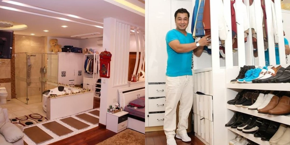 Toàn bộ tầng 2 là phòng ngủ của Lý Hùng với đầy đủ tiện nghi và nội thất sang trọng như khách sạn 5 sao. Ảnh: Lao động