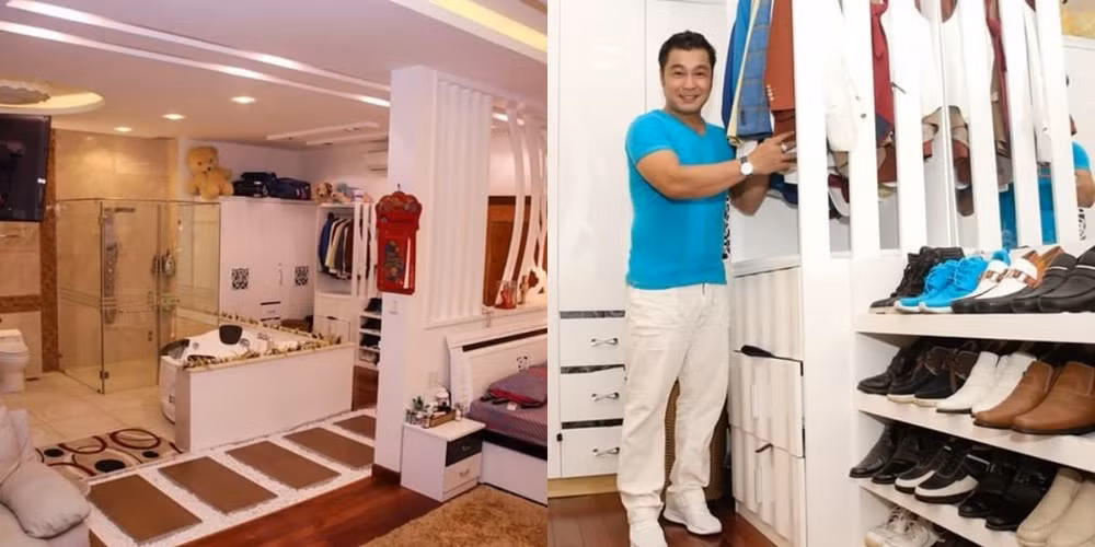 Toàn bộ tầng 2 là phòng ngủ của Lý Hùng với đầy đủ tiện nghi và nội thất sang trọng như khách sạn 5 sao. Ảnh: Lao động