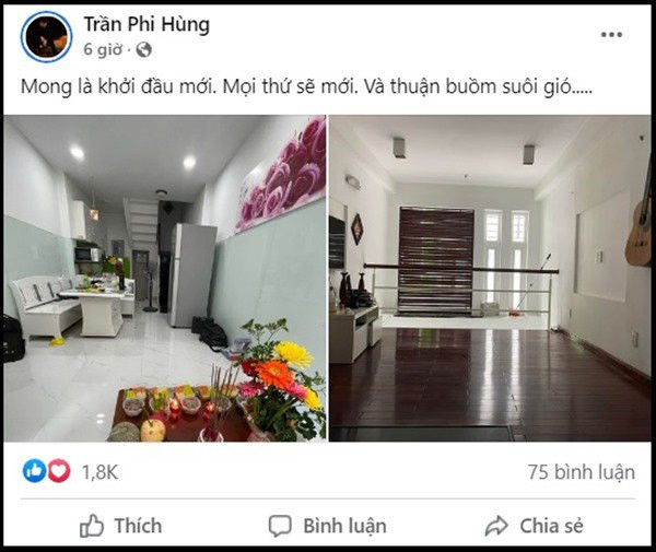 Hậu ly hôn, Phi Hùng - chồng cũ Lâm Khánh Chi chia sẻ loạt ảnh về nơi nở mới. Ảnh: FBNV