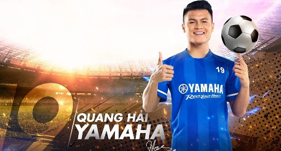 Bên cạnh đó, thu nhập của Quang Hải còn đến việc làm đại diện, đại sứ thương hiệu cho rất nhiều nhãn hàng. Ảnh: Dân trí