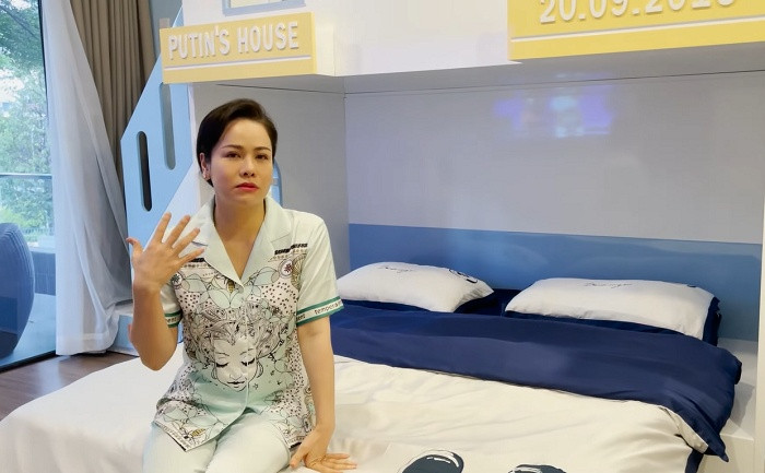 Kỷ niệm sinh nhật 7 tuổi của con trai, Nhật Kim Anh tặng con món quà giá trị là căn hộ kế bên căn nhà của mình, cải tạo lại thành một căn phòng xinh xắn. Ảnh chụp màn hình