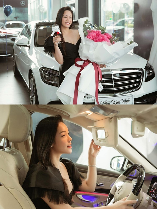 Chiếc xe đầu tiên trong năm đó Nhật Kim Anh tậu giá trị 3 tỷ đồng, đây là món quà cô tự thưởng cho bản thân sau nhiều năm cố gắng. Ảnh: FBNV