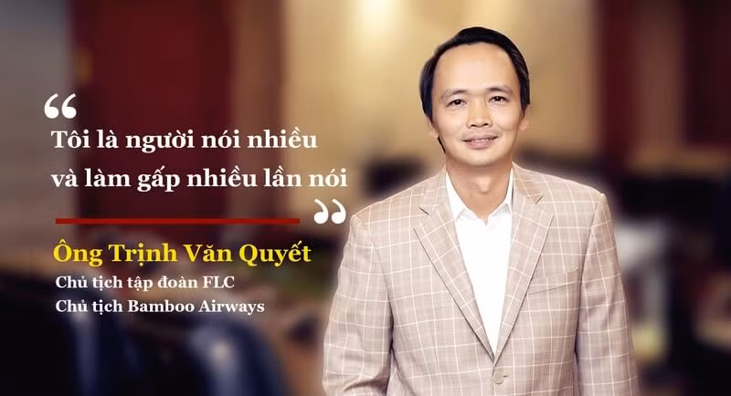 Đại gia Trịnh Văn Quyết tự nhận mình "là người nói nhiều và làm gấp nhiều lần nói”. Ảnh: Tapchidoanhnhan