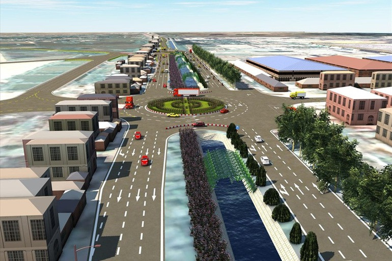 Dự án cải tạo, nâng cấp đường ĐT.477 (từ Km số 0 đến Km số 1+500) có quy mô đường cấp III, đồng bằng, 4 làn xe cơ giới, tổ chức giao thông một chiều, có vỉa hè, cây xanh, chiếu sáng, có 3 nút giao hoàn chỉnh, dải phân cách giữa tạo cảnh quan, điểm nhấn cho khu vực và tuyến đường.