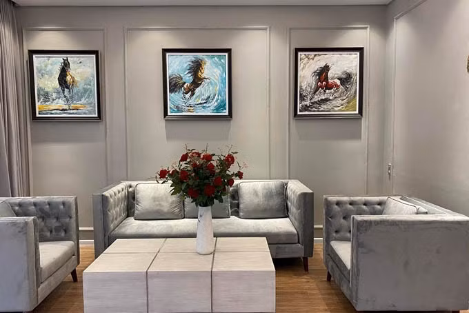 Căn nhà rộng khoảng 100 m2. Anh mua thô đã lâu nhưng khoảng năm 2020 mới hoàn thiện. Ảnh: FBNV