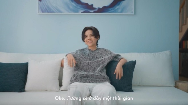 Căn hộ của Vũ Cát Tường tọa lạc ở một khu chung cư tọa lạc ở trung tâm hành chính Thủ Thiêm, gần Đảo Kim Cương, TP HCM. Ảnh chụp màn hình