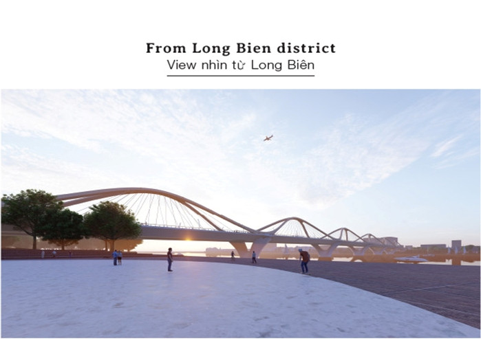 “Bất tận” được lấy cảm hứng từ ấn tượng về không gian mênh mông trải rộng trên dòng sông Hồng, một dòng sông có cả chiều dài về lịch sử, chiều rộng về không gian. Ảnh: Tapchikientruc