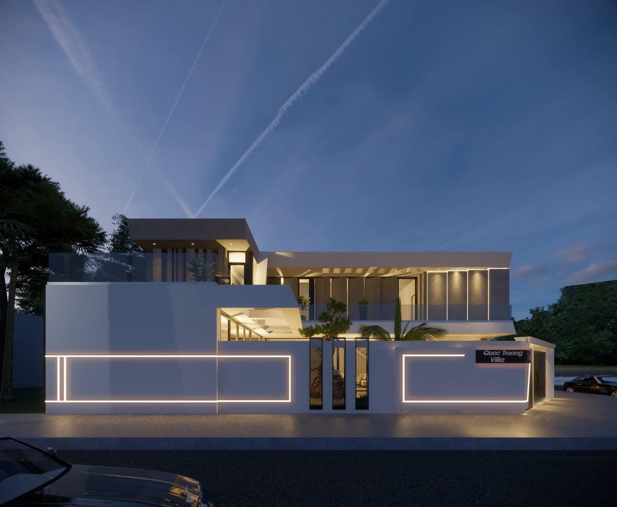 Căn biệt thự mà Quốc Trường mua để tự thưởng cho bản thân có diện tích gần 305m2. Nguồn ảnh: FBNV