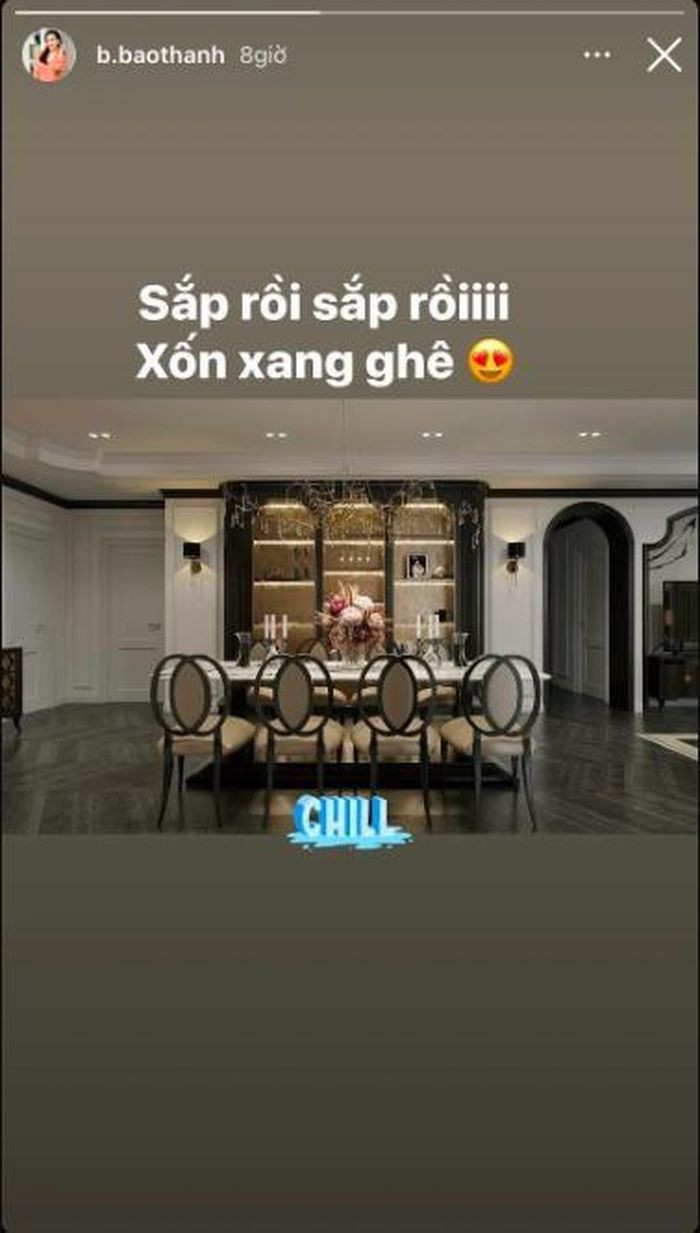 Ngoài xe hơi tiền tỷ, Bảo Thanh còn khiến khán giả trầm trồ về khối bất động sản đáng nể của mình. Tháng 5 vừa qua, nữ diễn viên tiết lộ sắp hoàn thành căn hộ làm quà tặng cho con gái 1 tuổi.