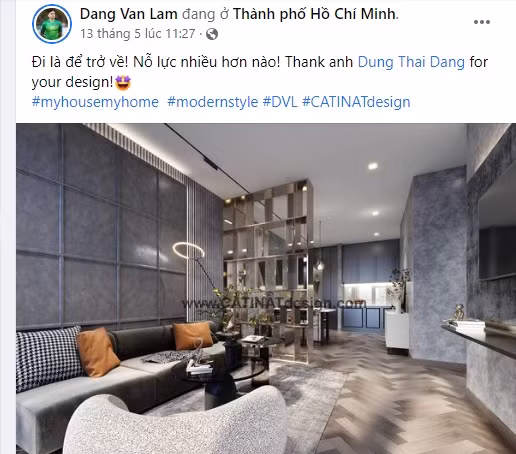 Bên trong căn hộ mới hoàn thiện ở TP HCM của Đặng Văn Lâm Ben trong can ho moi hoan thien o TP HCM cua Dang Van Lam