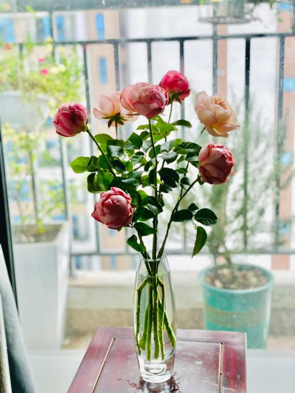 Qua ảnh chụp có thể thấy Diễm Quỳnh rất yêu thích khoảng ban công.