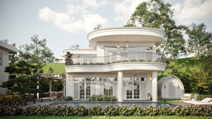 Biệt thự mới của Mạnh Trường đang trong giai đoạn thi công và sẽ hoàn thành trong thời gian tới.