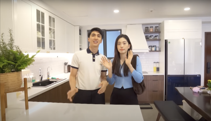 Nội thất hiện đại trong căn hộ tân hôn của Bình An - Phương Nga Noi that hien dai trong can ho tan hon cua Binh An - Phuong Nga