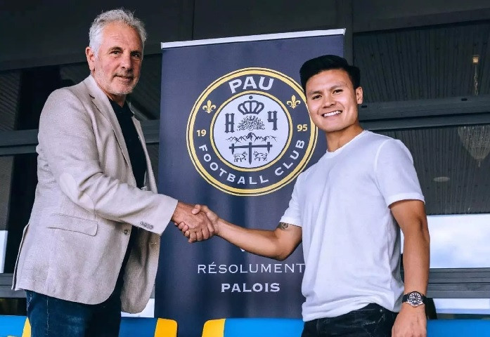 Chủ tịch của câu lạc bộ Pau FC mà Quang Hải mới đầu quân là ông Bernard Laporte-Fray. Ảnh: Vietnamnet